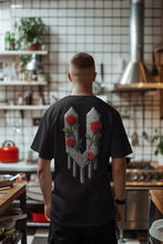 Load image into Gallery viewer, BLACK UNISEX &quot; Rose From Concrete&quot; SHIRT

