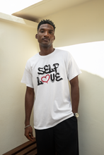 Load image into Gallery viewer, WHITE UNISEX &quot;SELF LOVE” SHIRT
