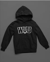 Load image into Gallery viewer, BLACK UNISEX WVU &quot;V&quot; Logo Hoodie
