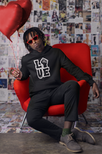 Load image into Gallery viewer, BLACK UNISEX &quot;LOVE&#39;&#39; Hoodie
