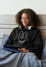 Load image into Gallery viewer, BLACK UNISEX &quot;V&quot; Logo Hoodie
