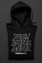 Load image into Gallery viewer, BLACK UNISEX &quot;DREAM, BELIEVE, ACHIEVE&#39;&#39; Hoodie
