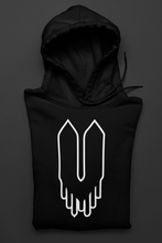 Load image into Gallery viewer, BLACK UNISEX &quot;V&quot; Logo Hoodie
