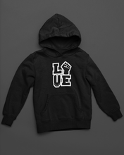 Load image into Gallery viewer, BLACK UNISEX &quot;LOVE&#39;&#39; Hoodie
