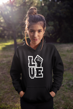 Load image into Gallery viewer, BLACK UNISEX &quot;LOVE&#39;&#39; Hoodie
